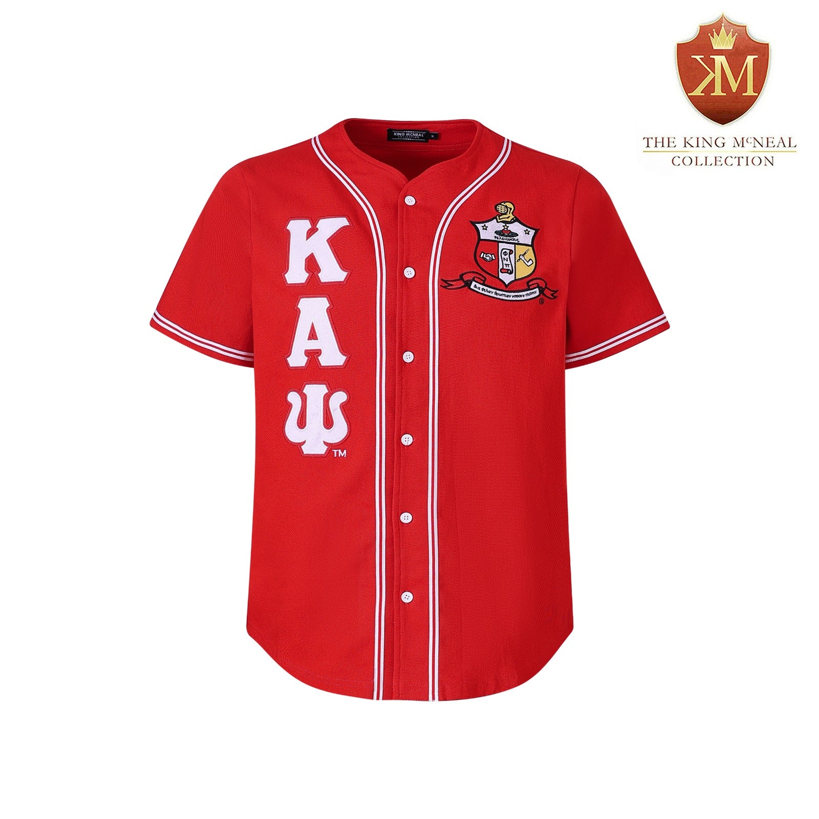 Kappa Red Button Up Baseball Jersey