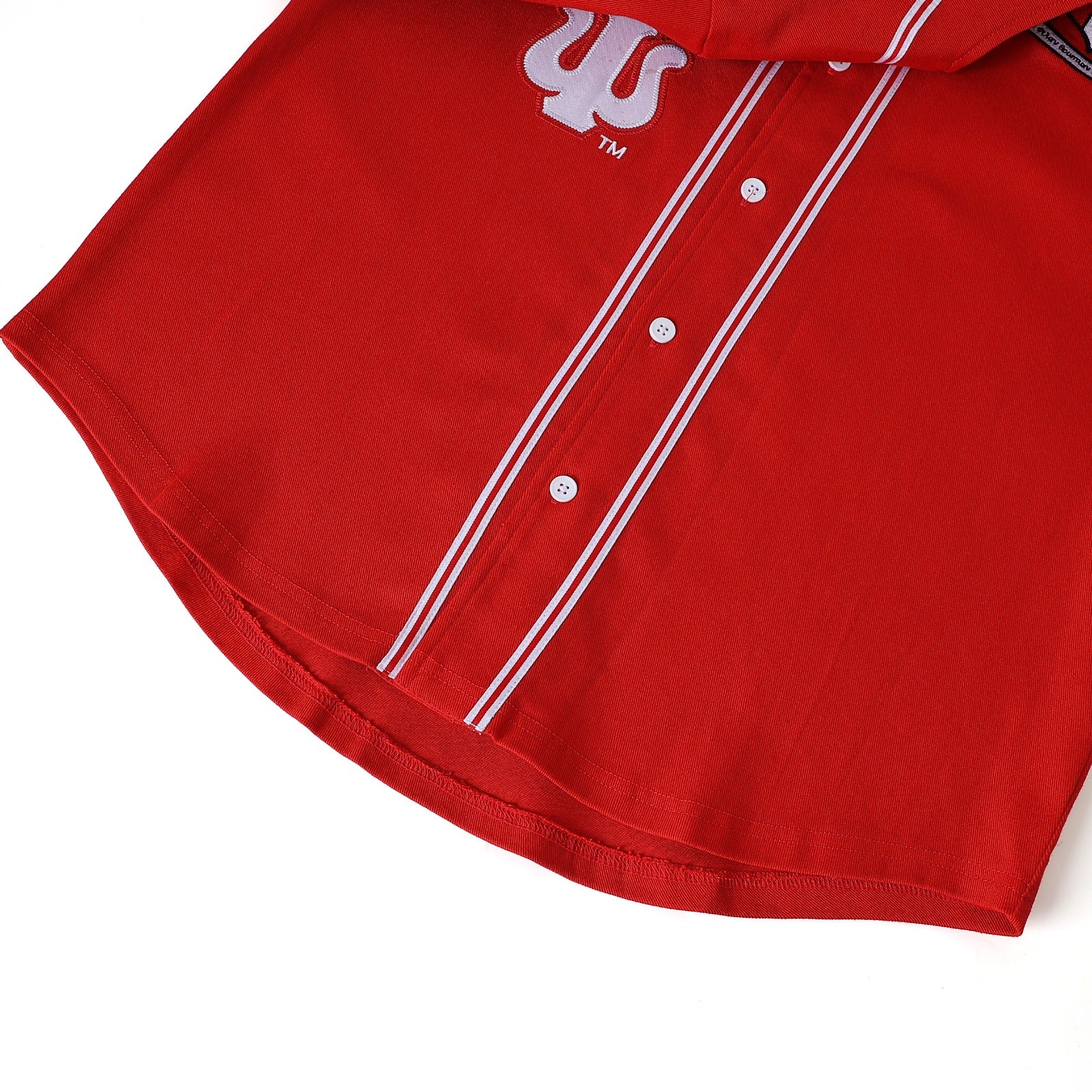 Kappa Red Button Up Baseball Jersey