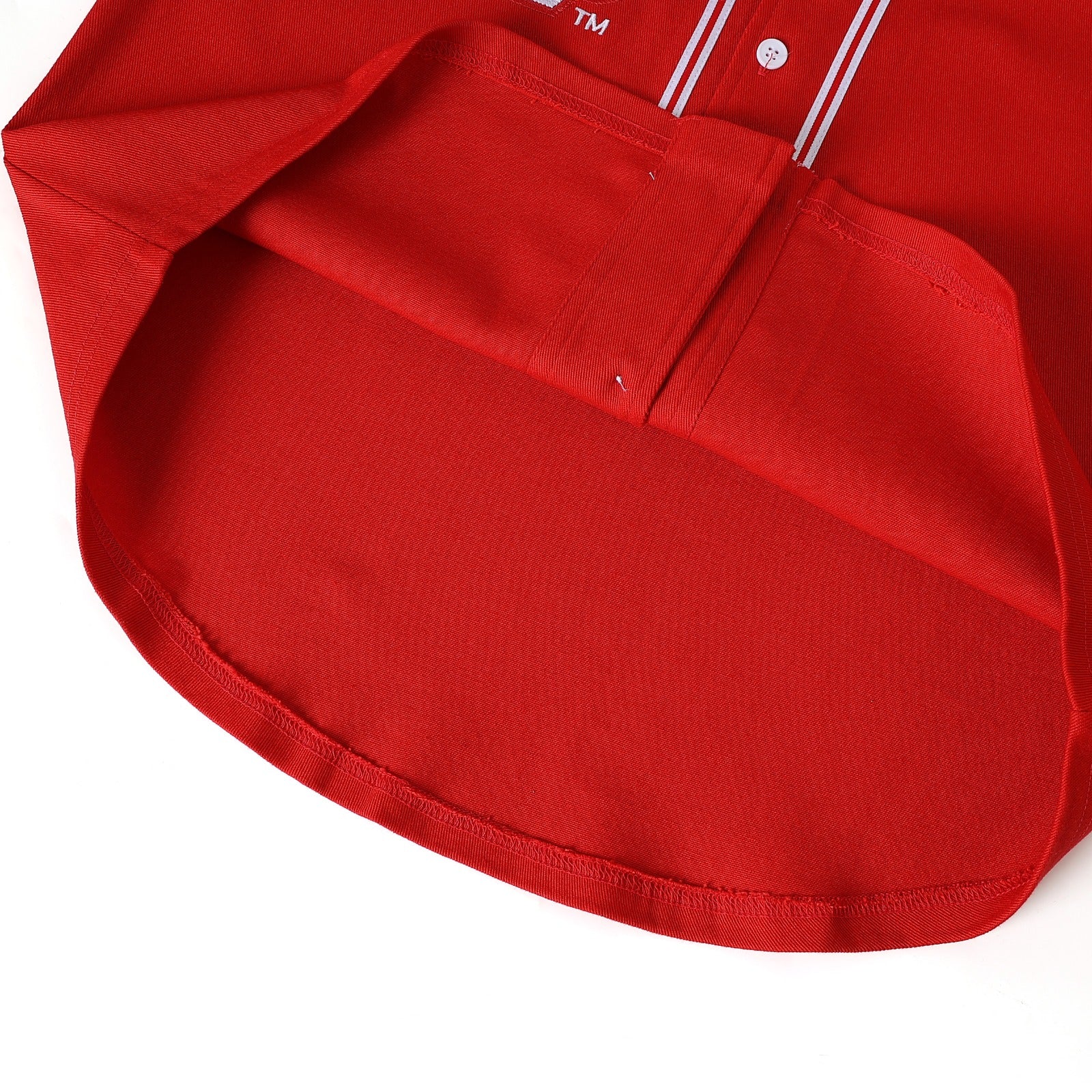 Kappa Red Button Up Baseball Jersey
