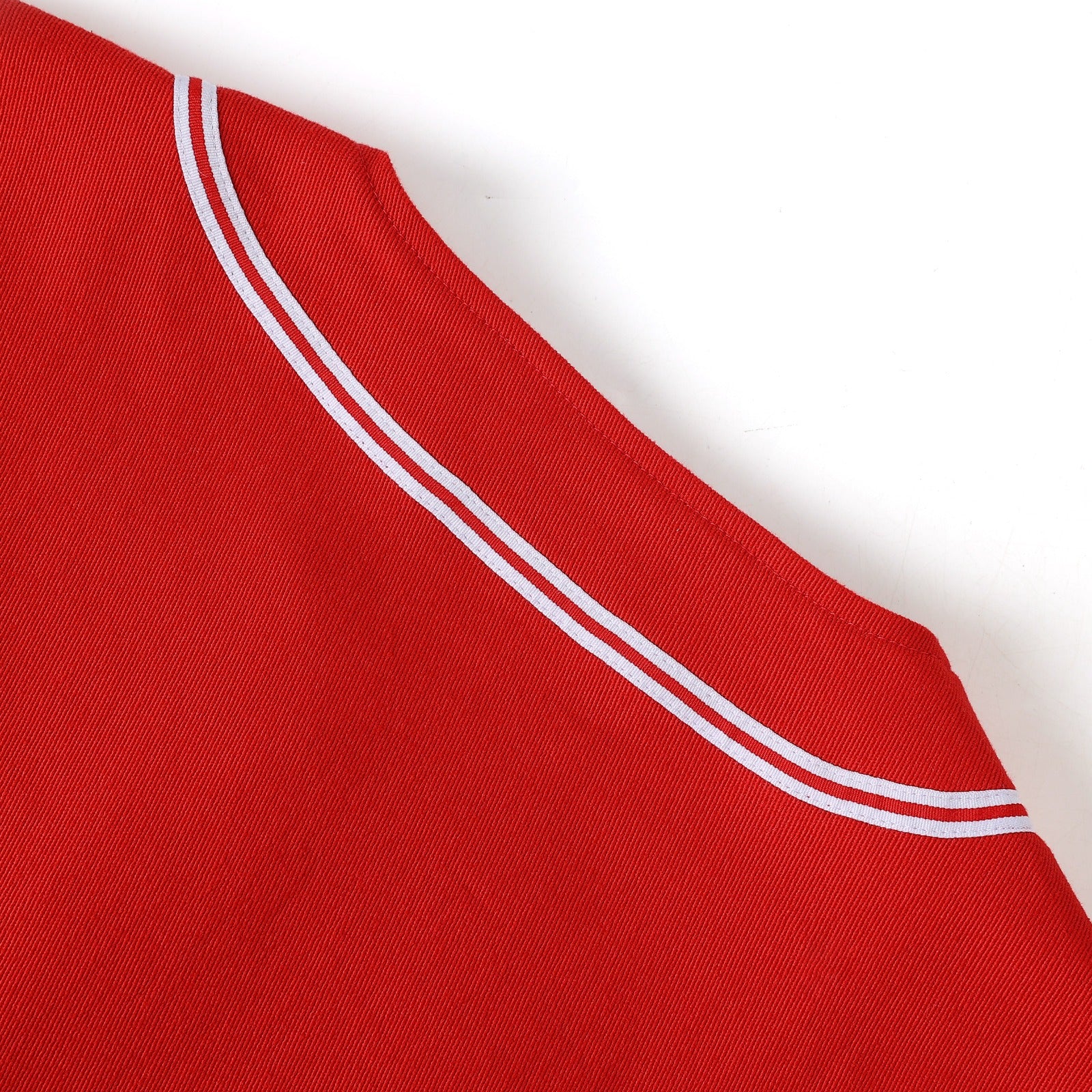 Kappa Red Button Up Baseball Jersey