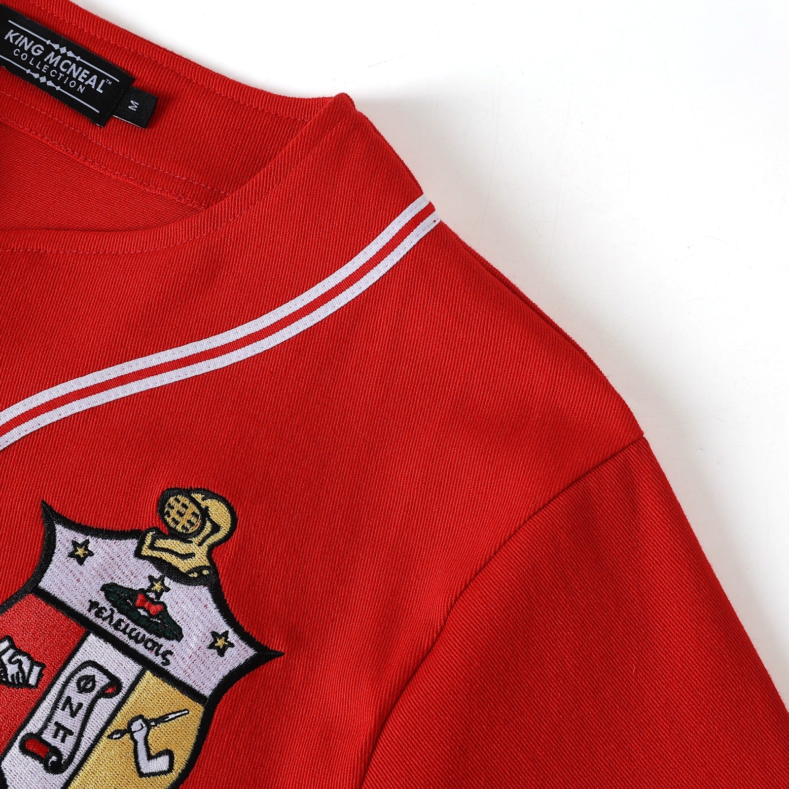 Kappa Red Button Up Baseball Jersey