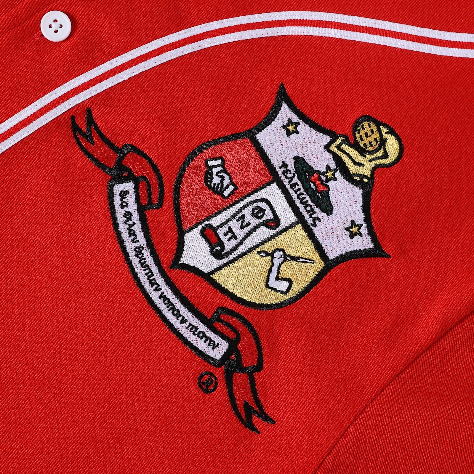 Kappa Red Button Up Baseball Jersey