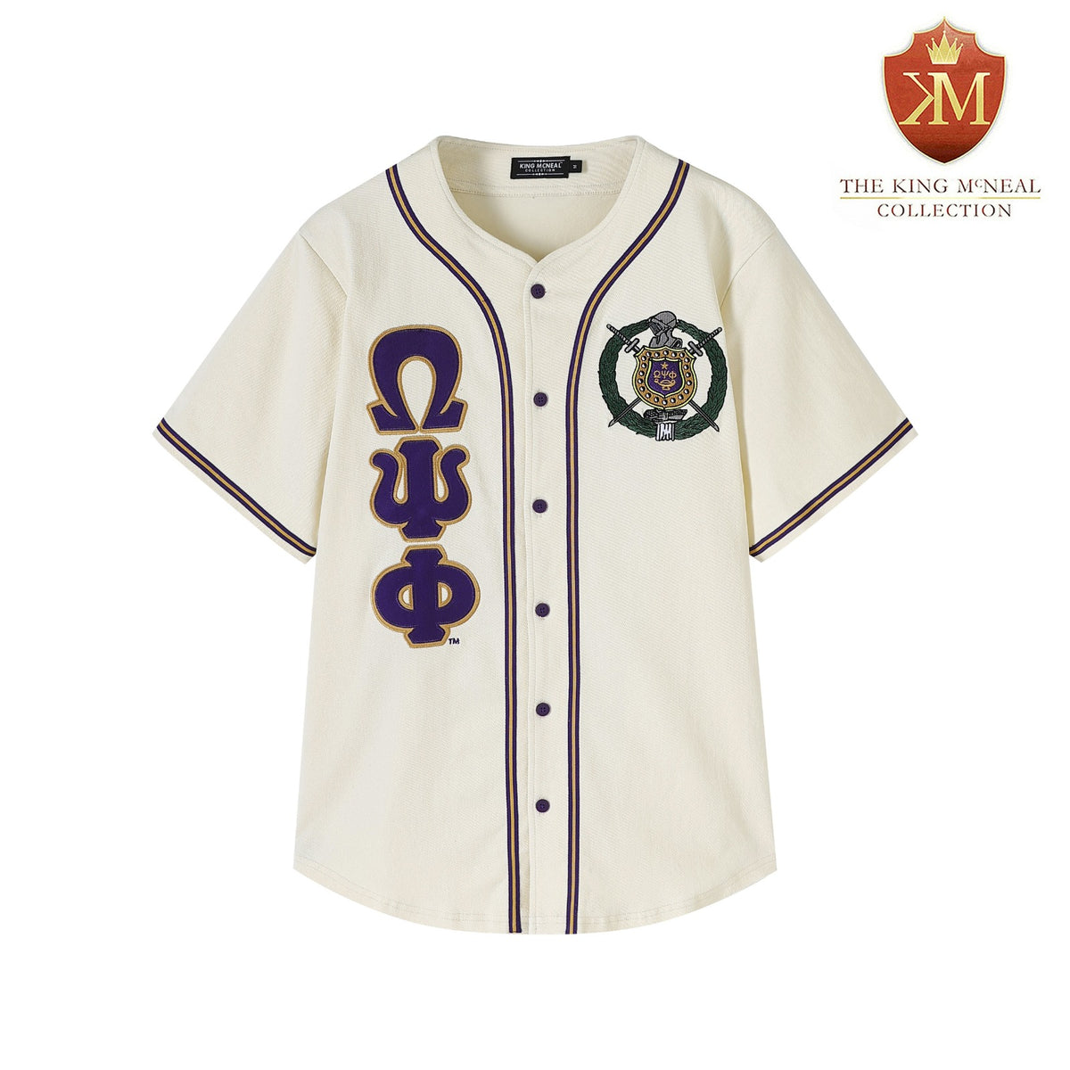 Omega Neutral Button-Up Baseball Jersey