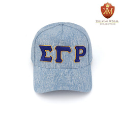 SGRho Light Denim Letter Snapback Hat