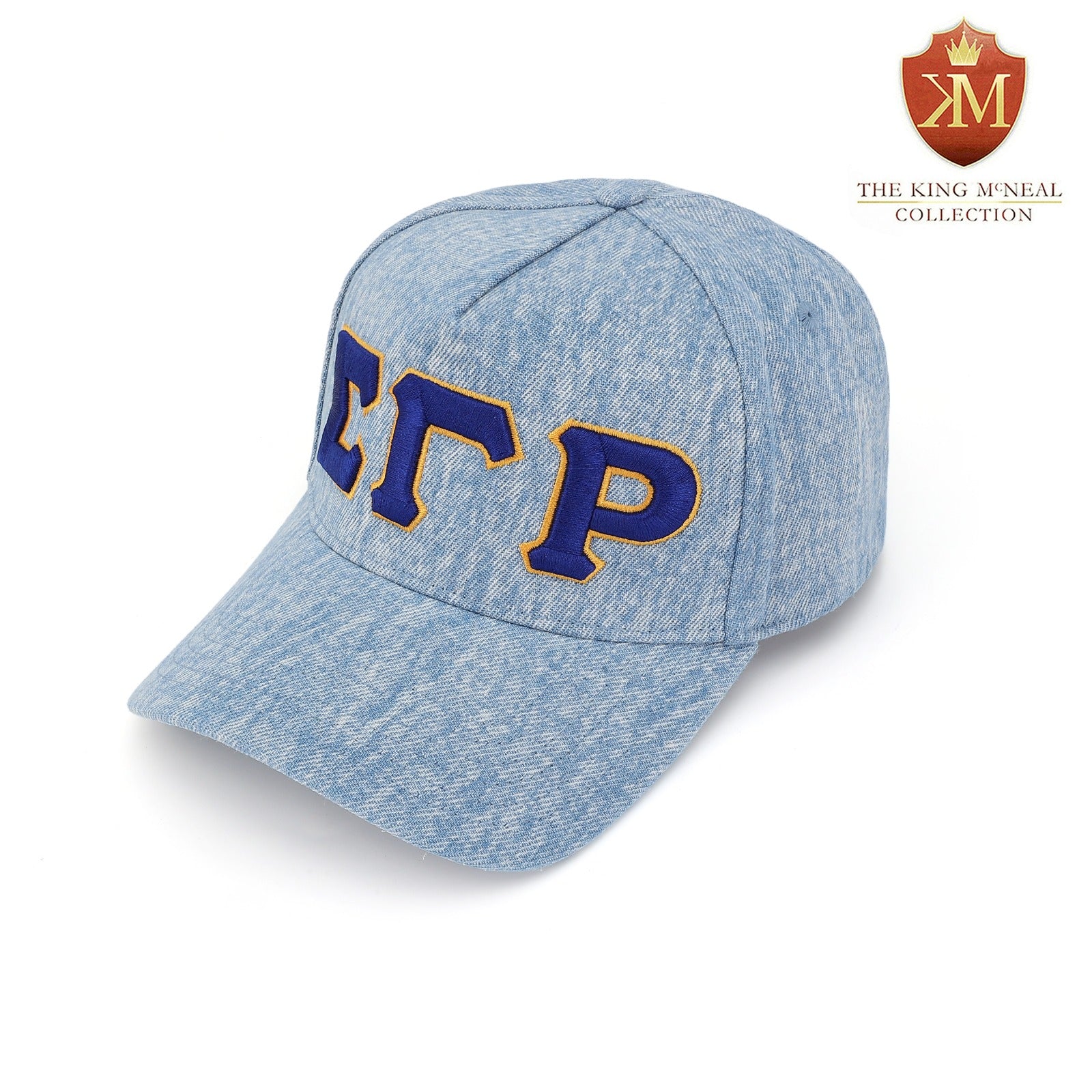 SGRho Light Denim Letter Snapback Hat