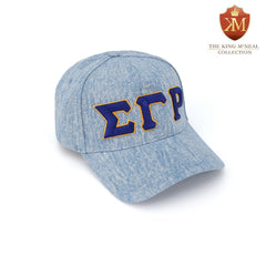 SGRho Light Denim Letter Snapback Hat
