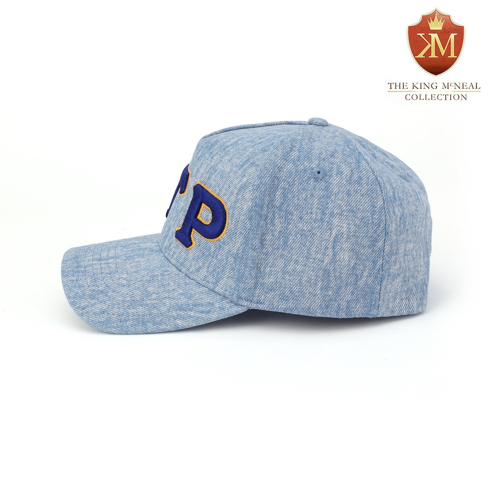 SGRho Light Denim Letter Snapback Hat
