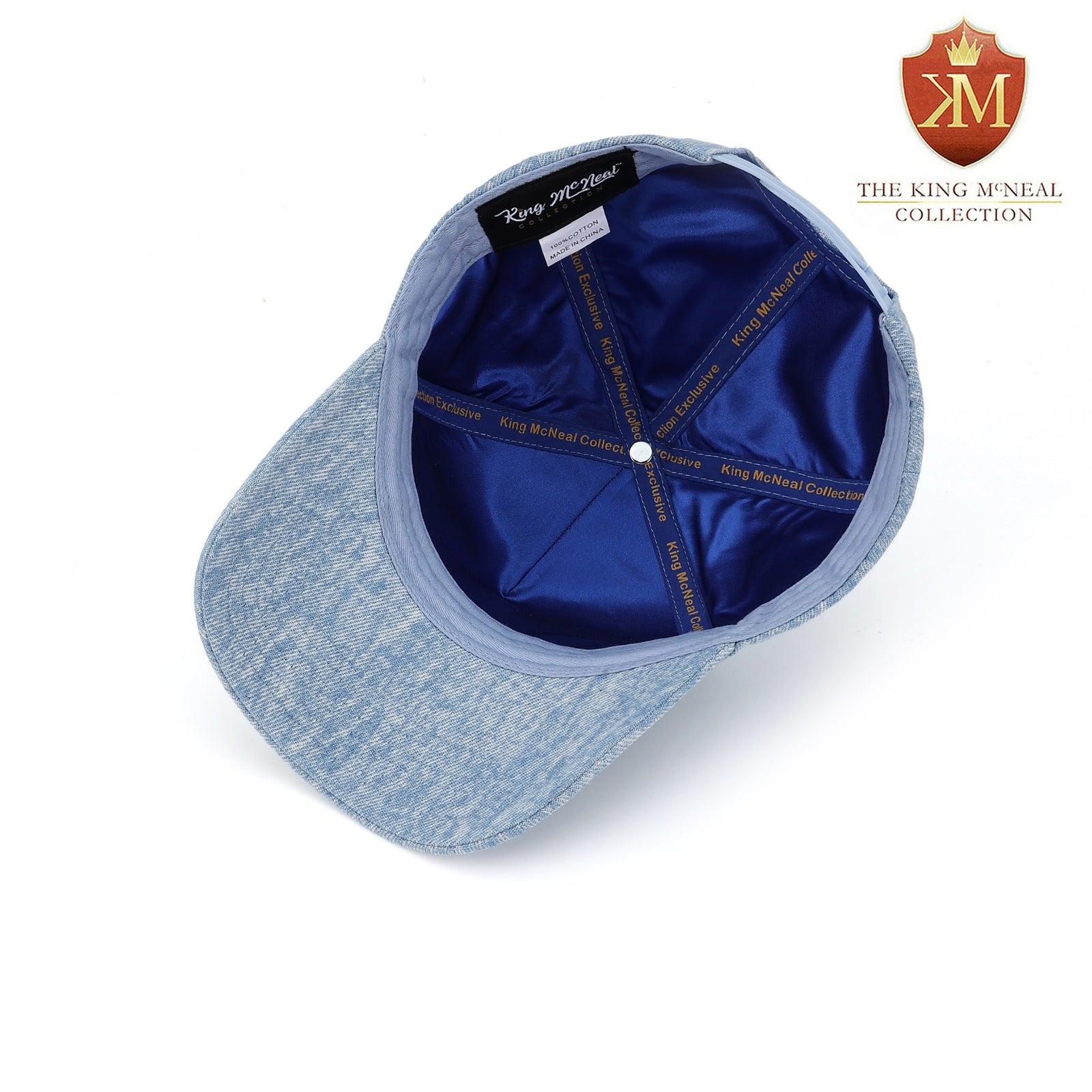 SGRho Light Denim Letter Snapback Hat