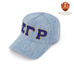 SGRho Light Denim Letter Snapback Hat