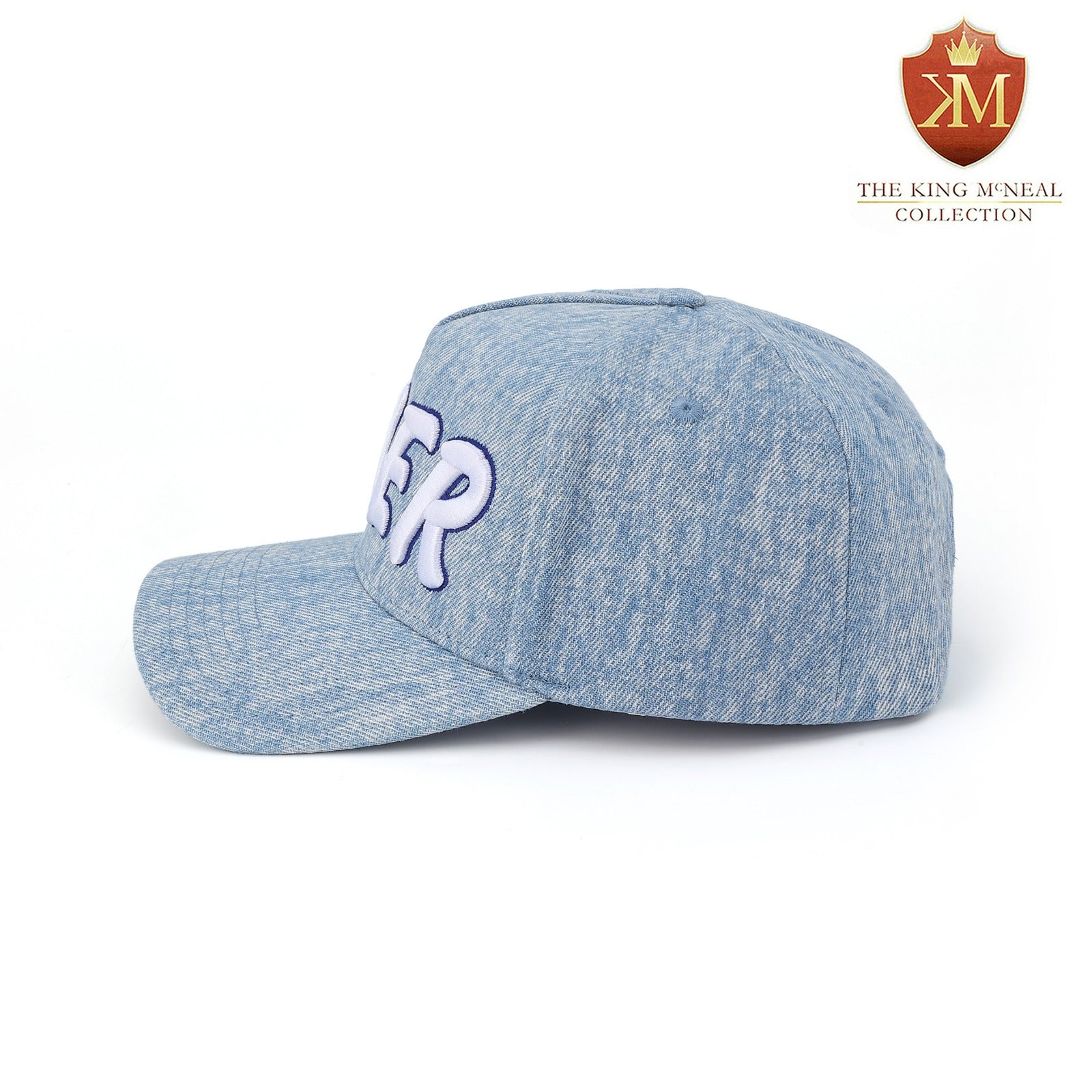 Zeta Light Denim FINER Snapback Hat