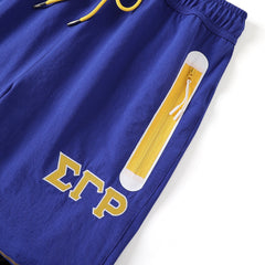 SGRHO Blue Windbreaker Tech Pants