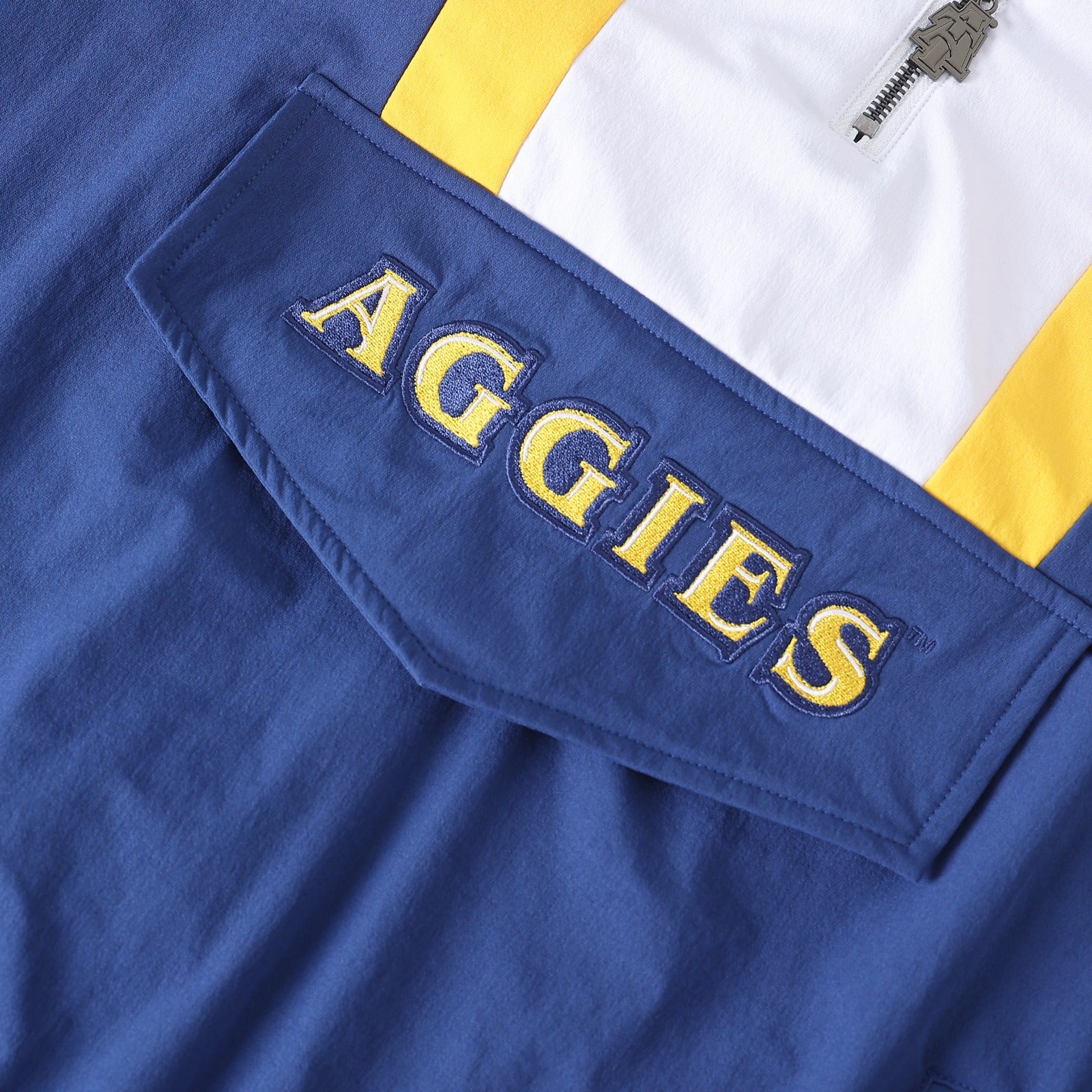 North Carolina A&T Blue Windbreaker Tech Pullover