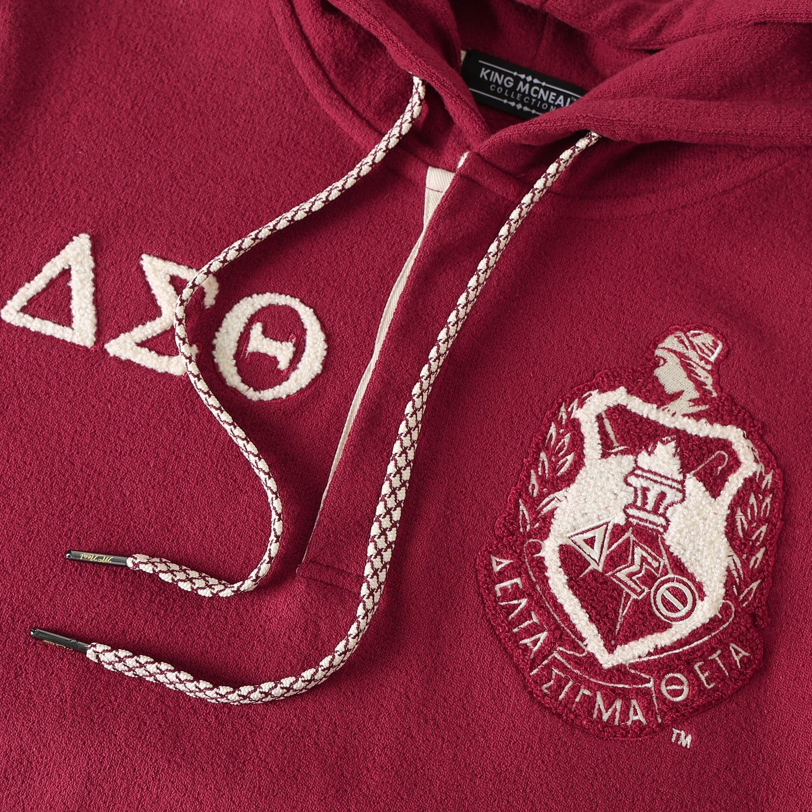 Delta Crimson Qtr Button-Up Hoodie (Unisex)
