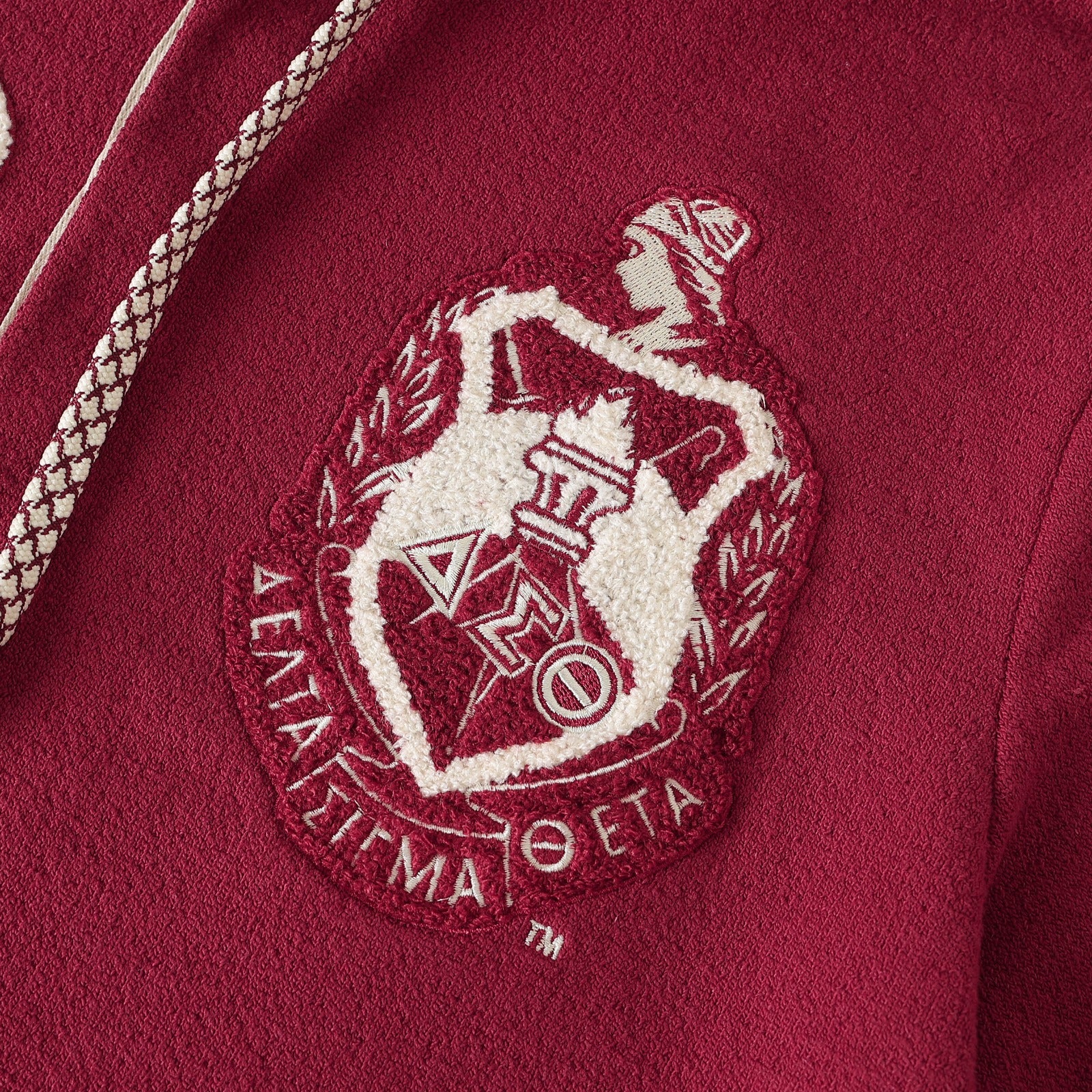 Delta Crimson Qtr Button-Up Hoodie (Unisex)