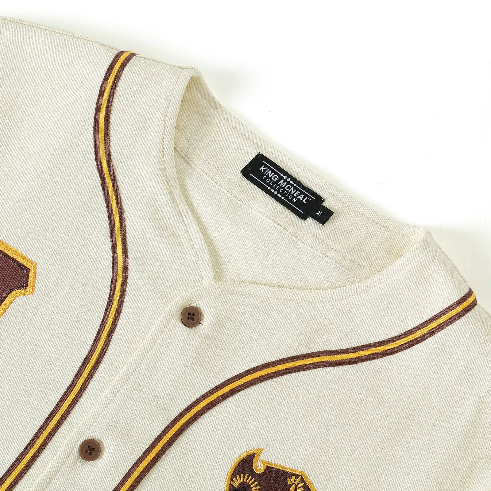 Iota Neutral Button-Up Baseball Jersey