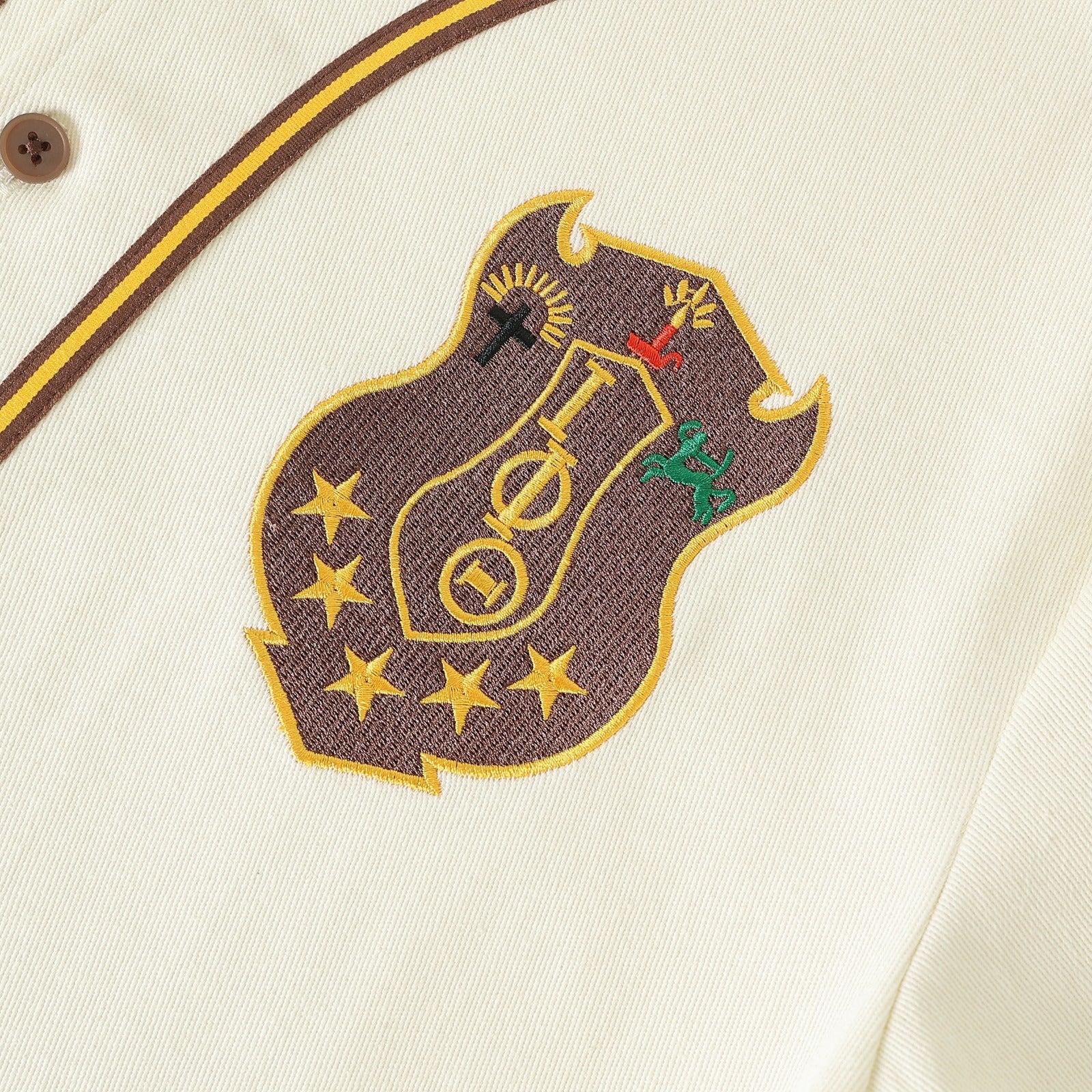 Iota Neutral Button-Up Baseball Jersey