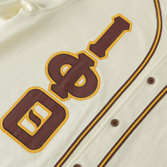 Iota Neutral Button-Up Baseball Jersey
