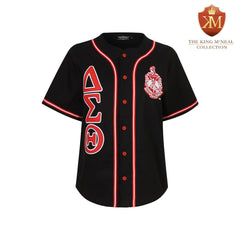 Delta Black Button Up Baseball Jersey
