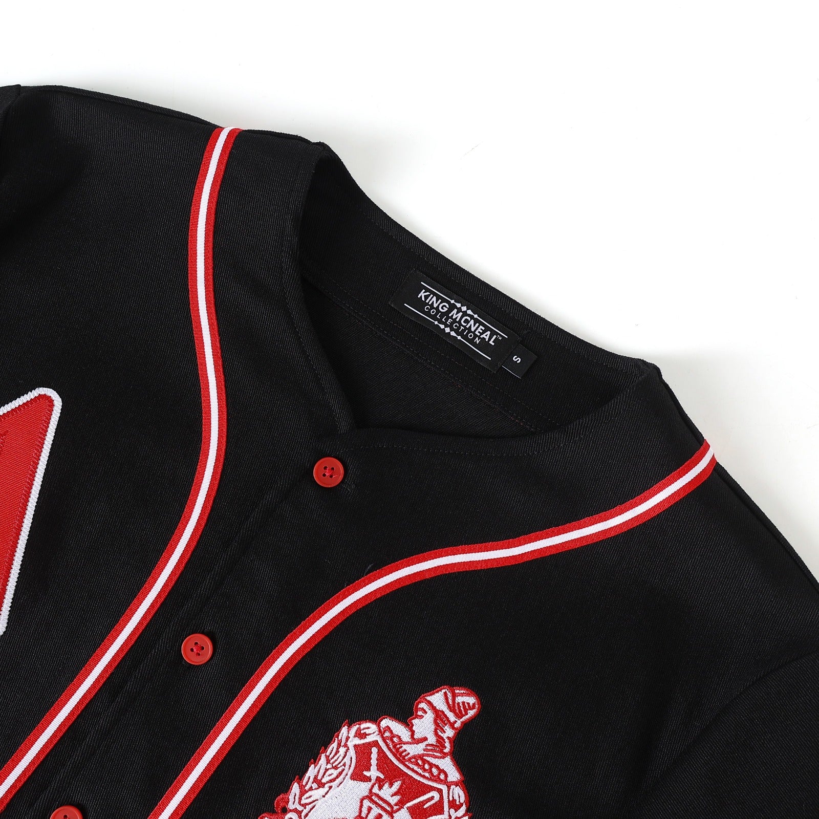 Delta Black Button Up Baseball Jersey