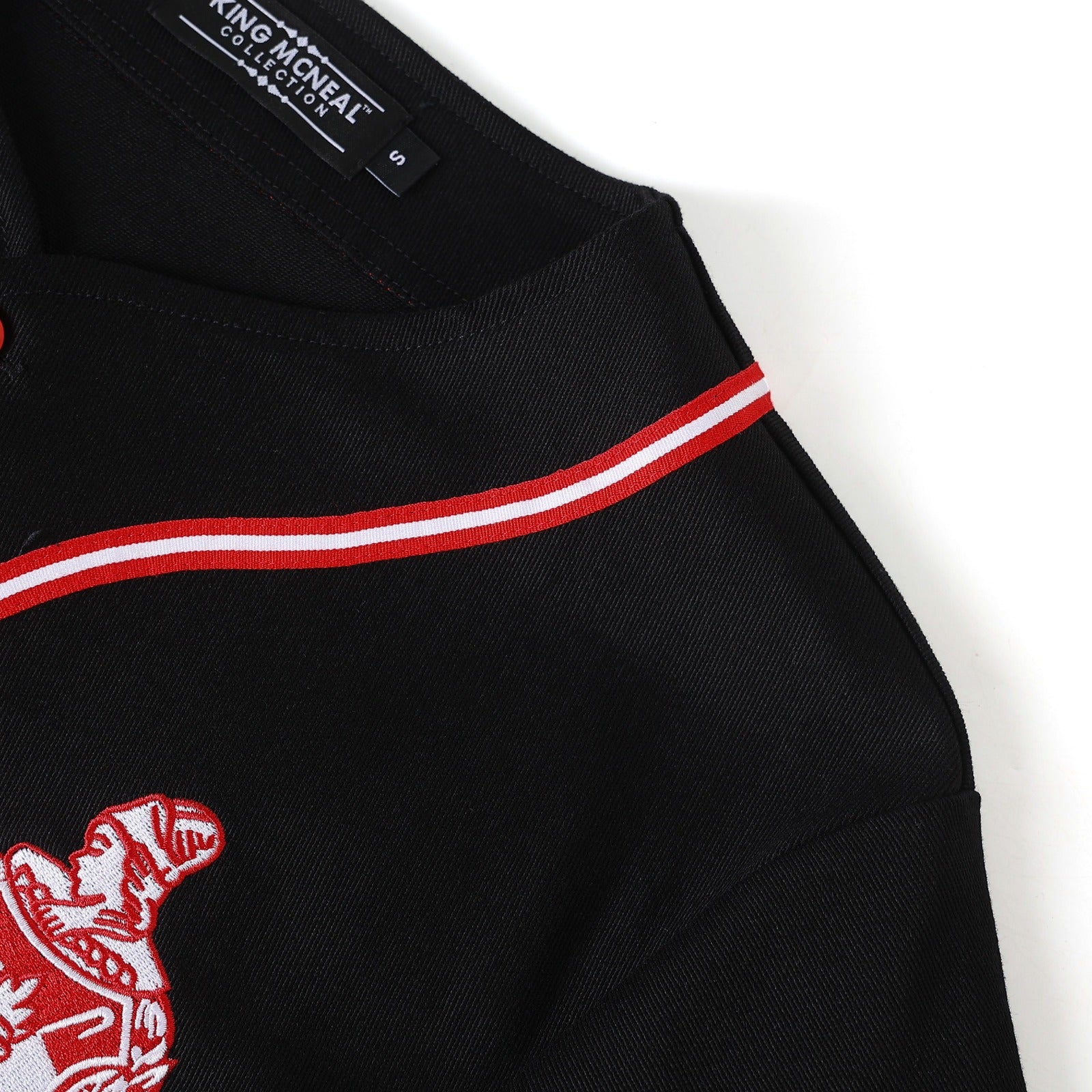 Delta Black Button Up Baseball Jersey