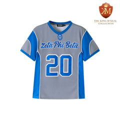 Zeta Grey Football Jersey