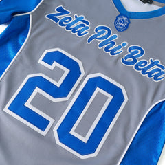 Zeta Grey Football Jersey