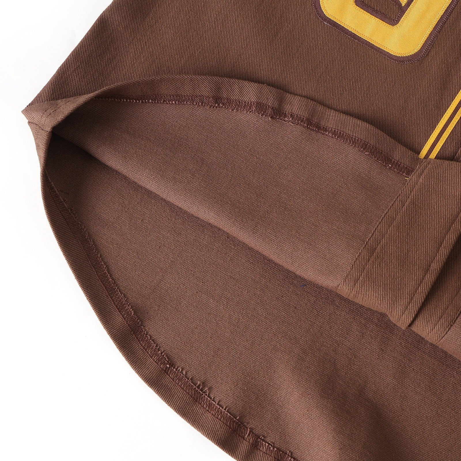Iota Brown Button-Up Baseball Jersey