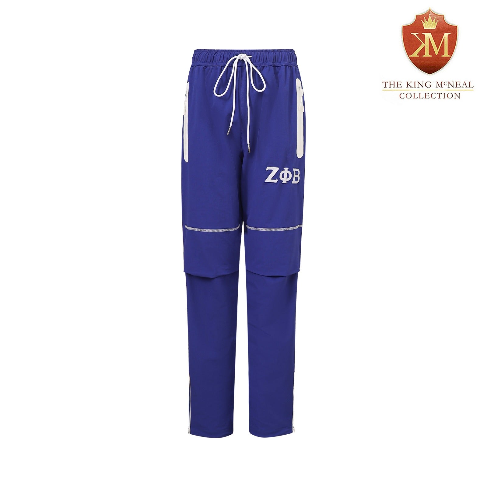 Zeta Blue Windbreaker Tech Pants