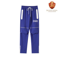 Zeta Blue Windbreaker Tech Pants