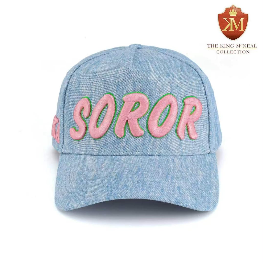 AKA Light Denim Soror Snapback Hat