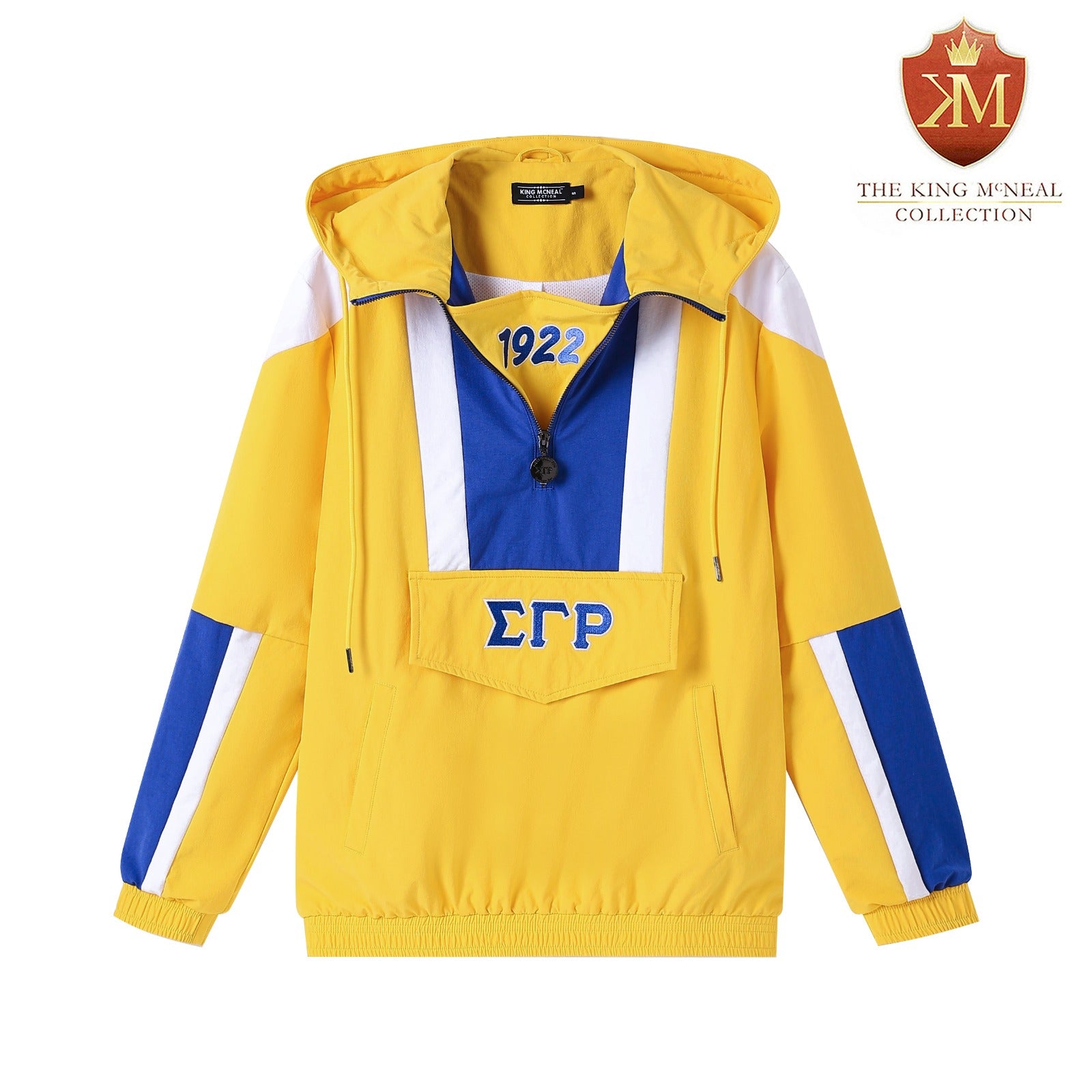 SGRHO Gold Windbreaker Tech Pullover Unisex