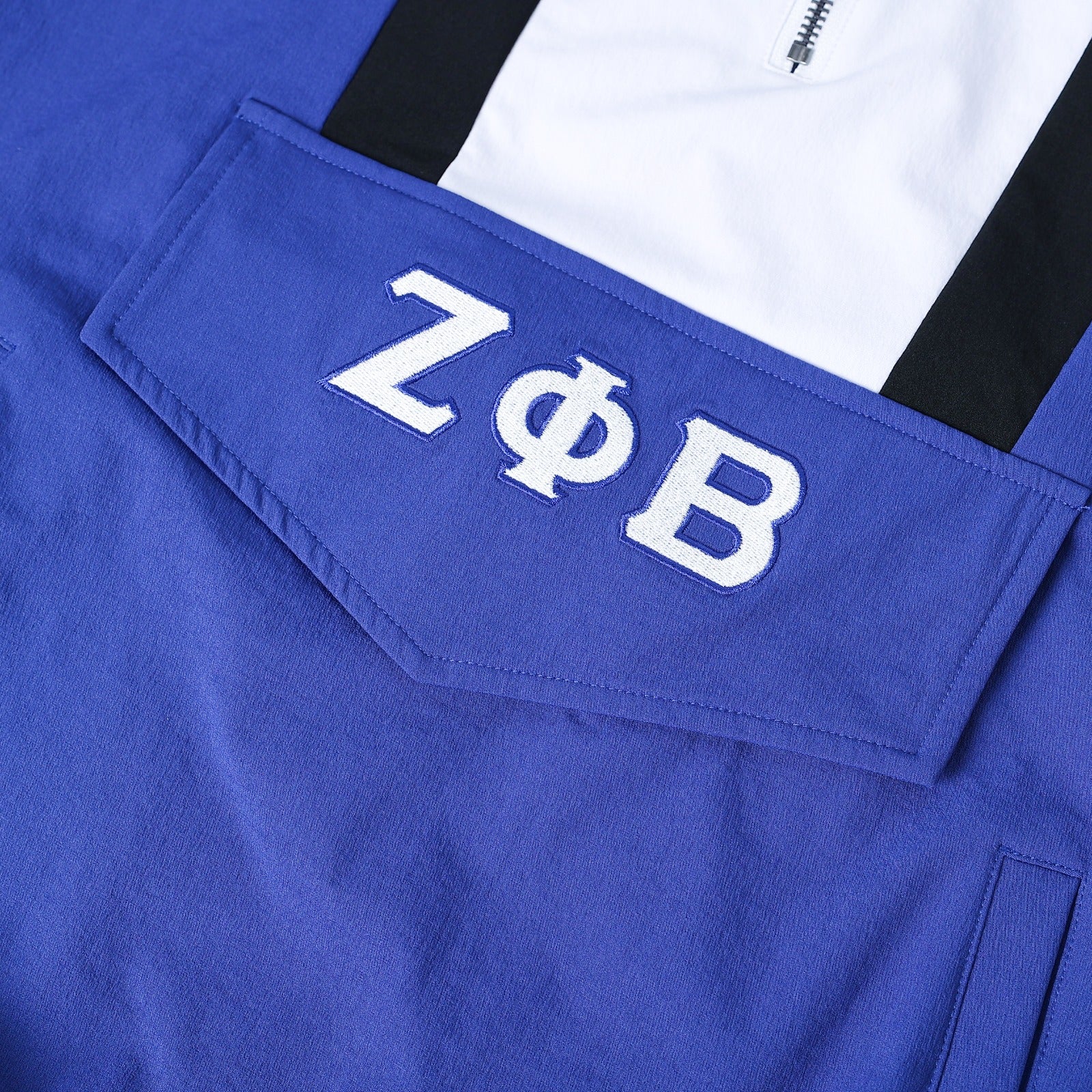 Zeta Blue Windbreaker Tech Pullover