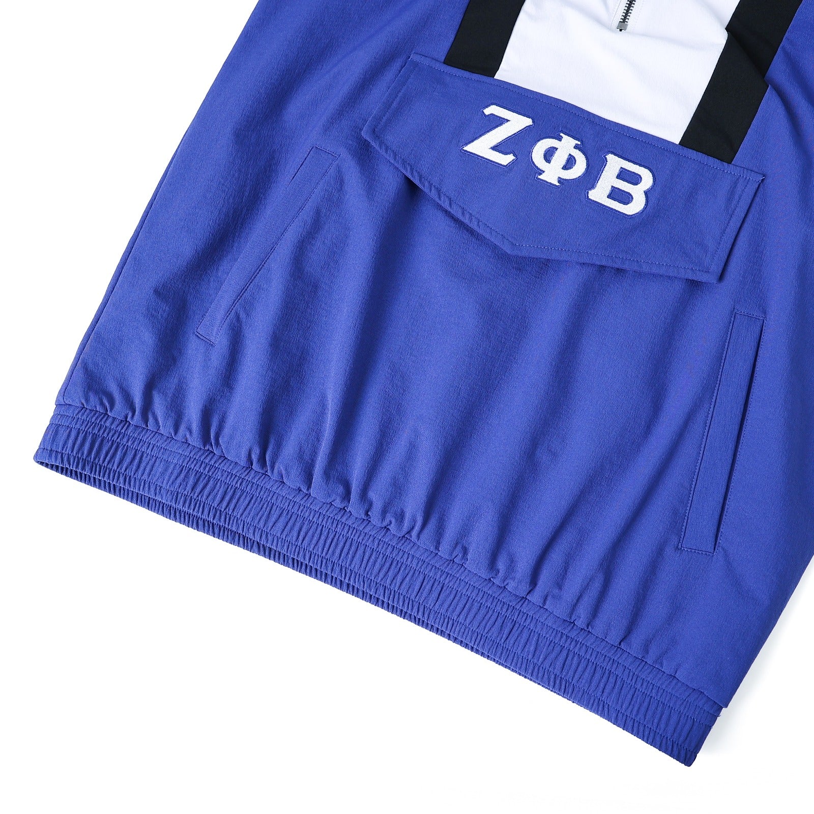 Zeta Blue Windbreaker Tech Pullover