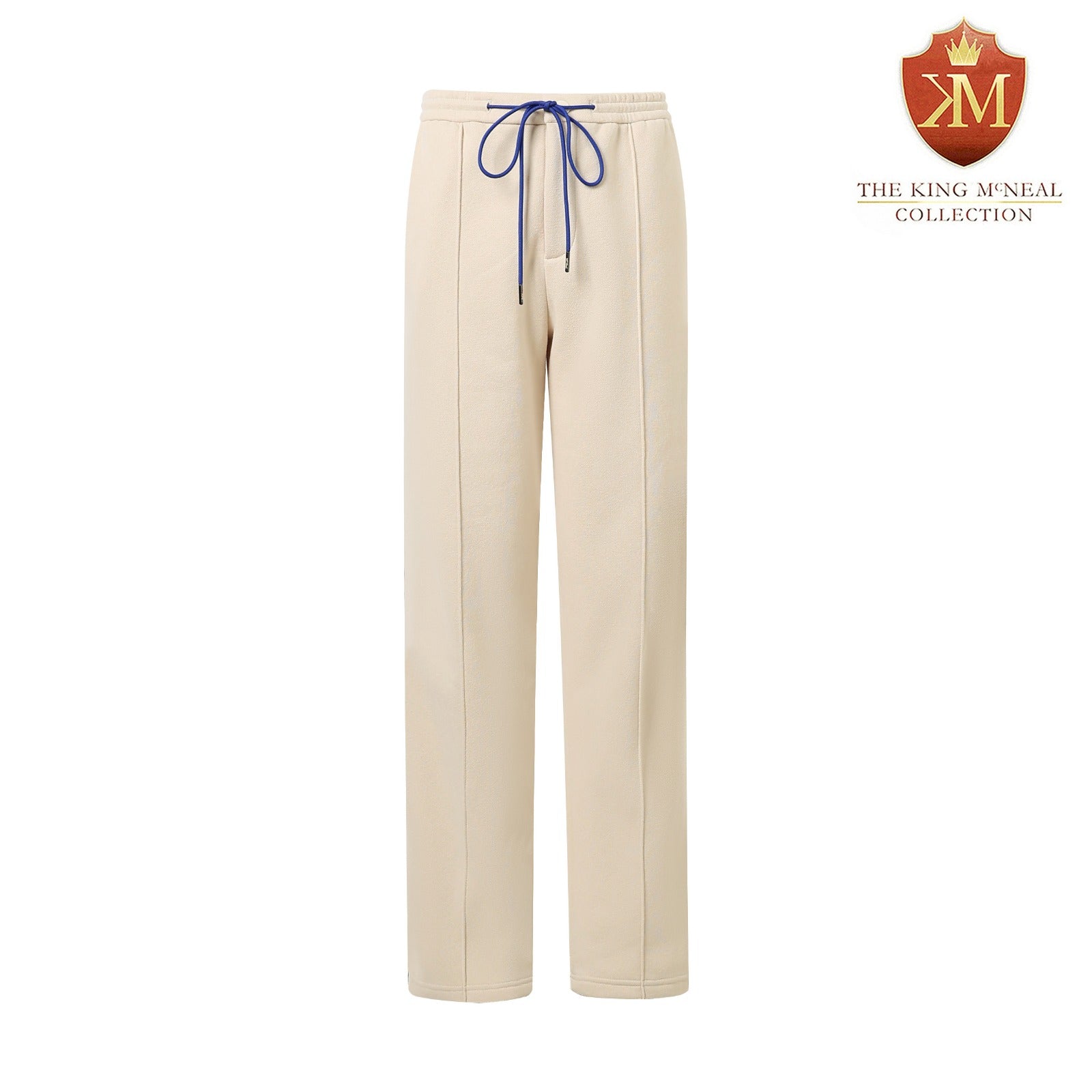 Neutral Pleated Fleece Pants (Unisex)