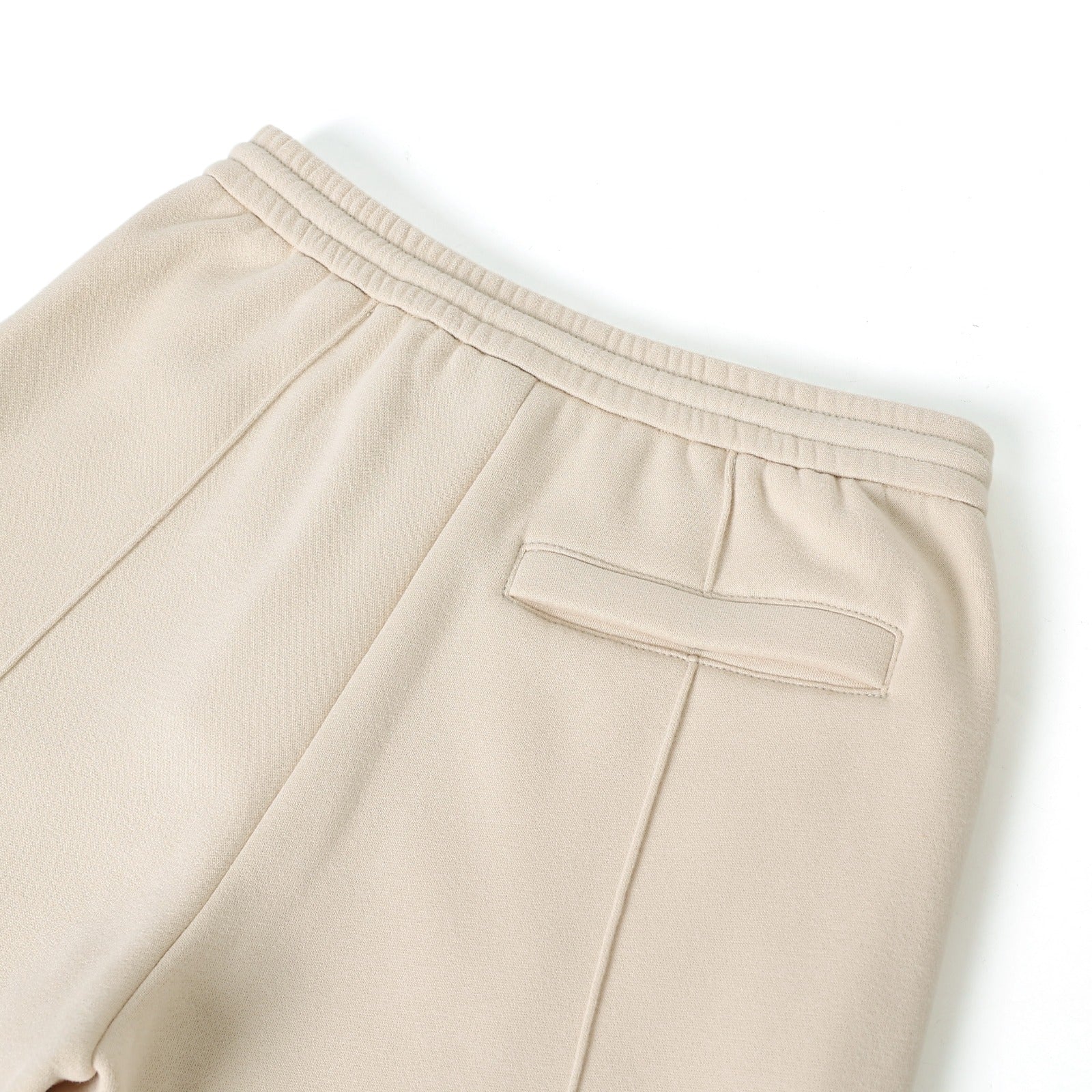 Neutral Pleated Fleece Pants (Unisex)