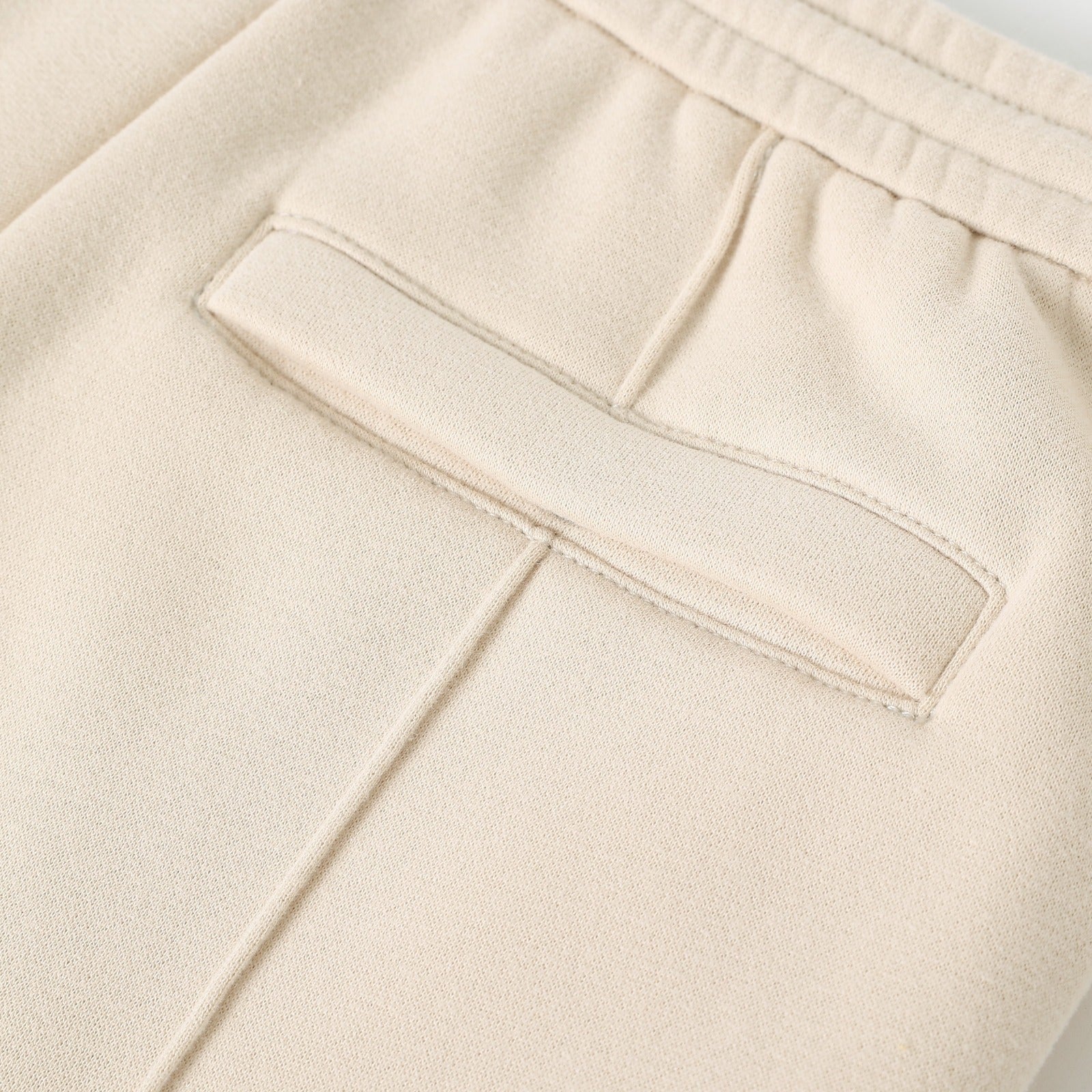 Neutral Pleated Fleece Pants (Unisex)