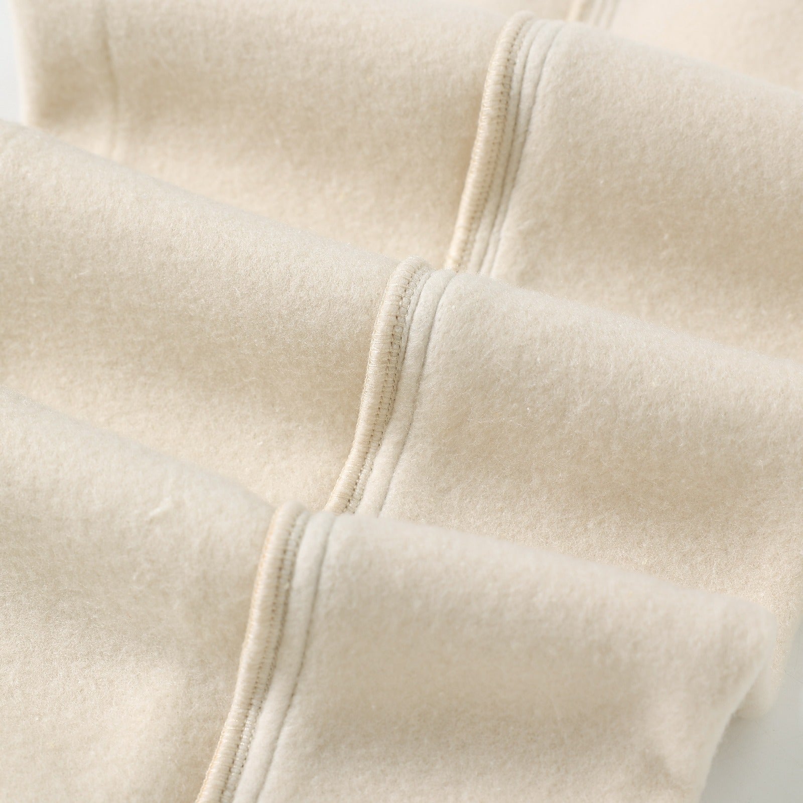 Neutral Pleated Fleece Pants (Unisex)