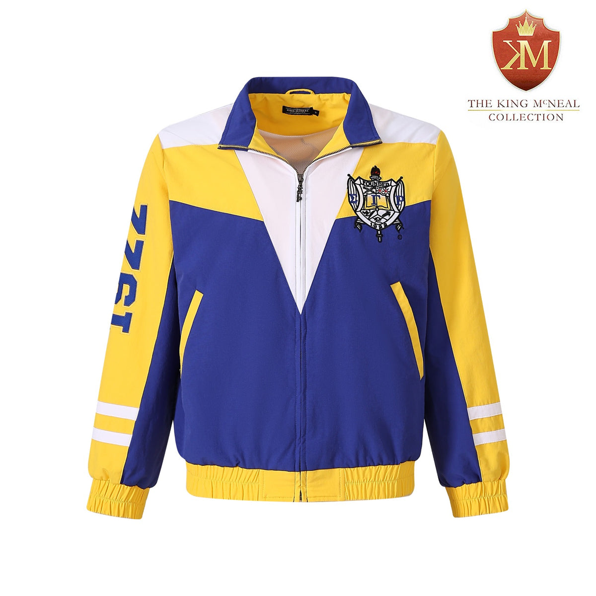 SGRHO Blue Full Zip Windbreaker Tech Jacket (Unisex)