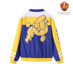 SGRHO Blue Full Zip Windbreaker Tech Jacket (Unisex)