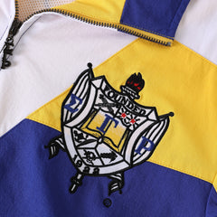 SGRHO Blue Full Zip Windbreaker Tech Jacket (Unisex)
