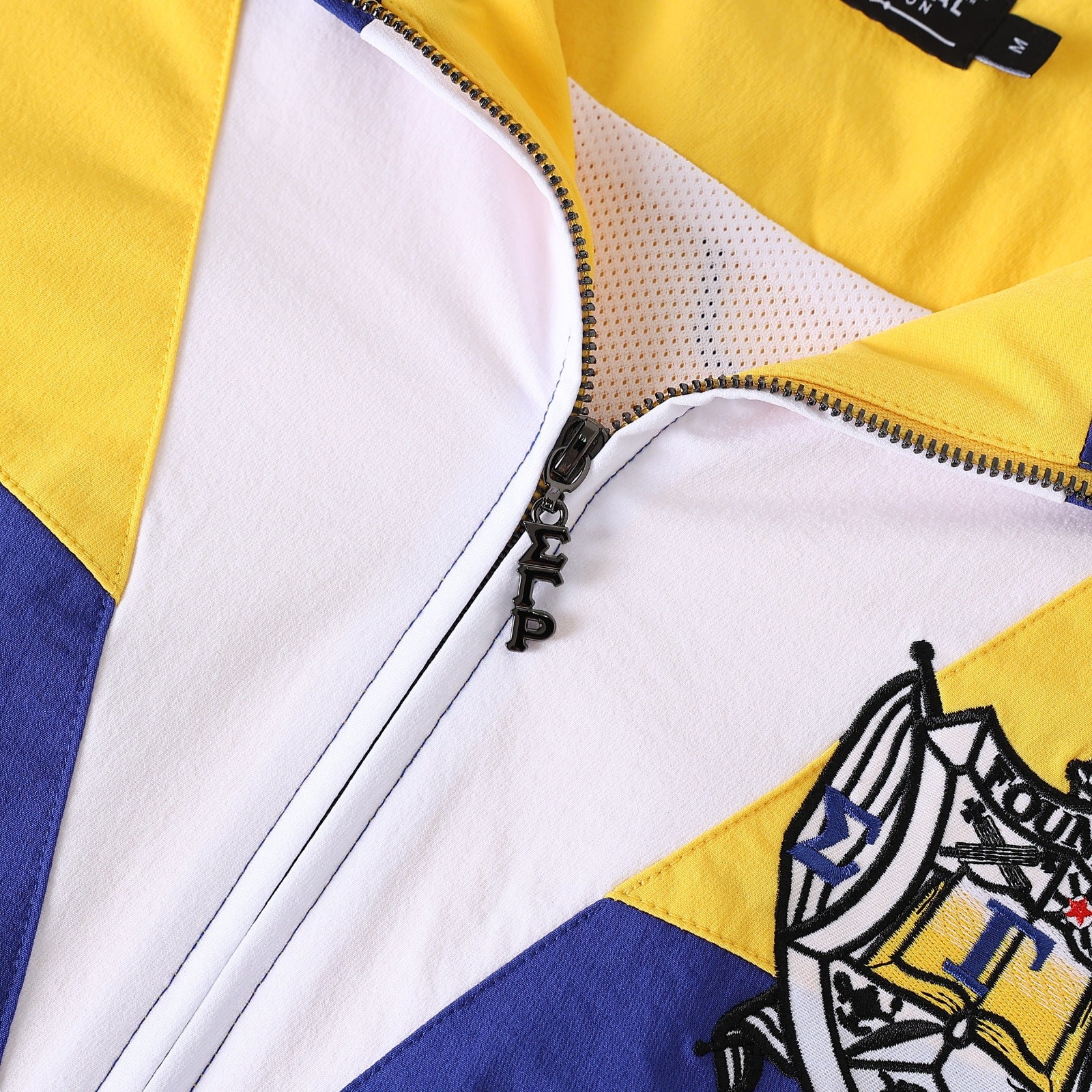 SGRHO Blue Full Zip Windbreaker Tech Jacket (Unisex)