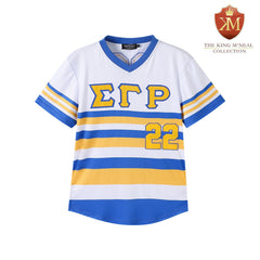 SGRHO White Pullover Baseball Jersey