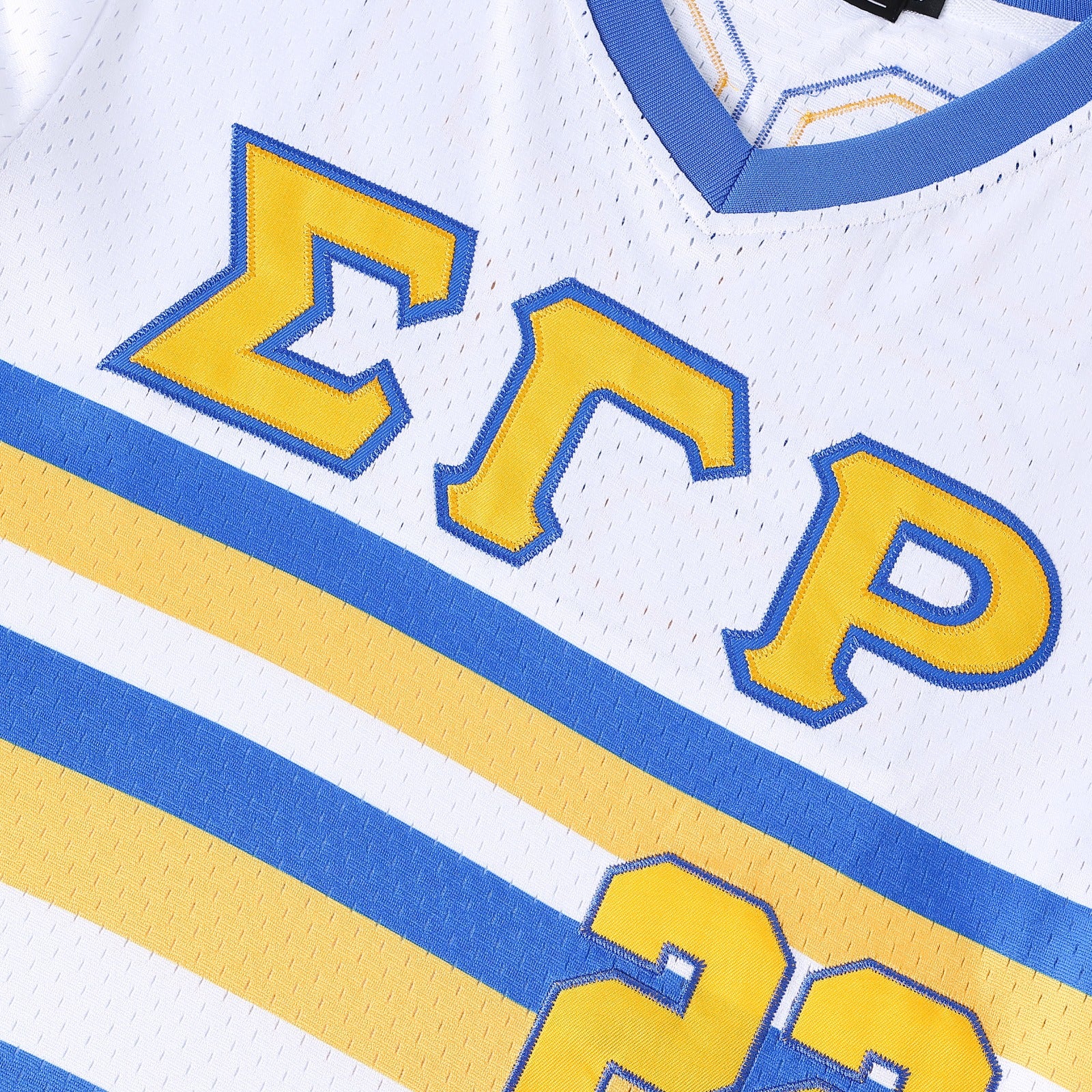 SGRHO White Pullover Baseball Jersey