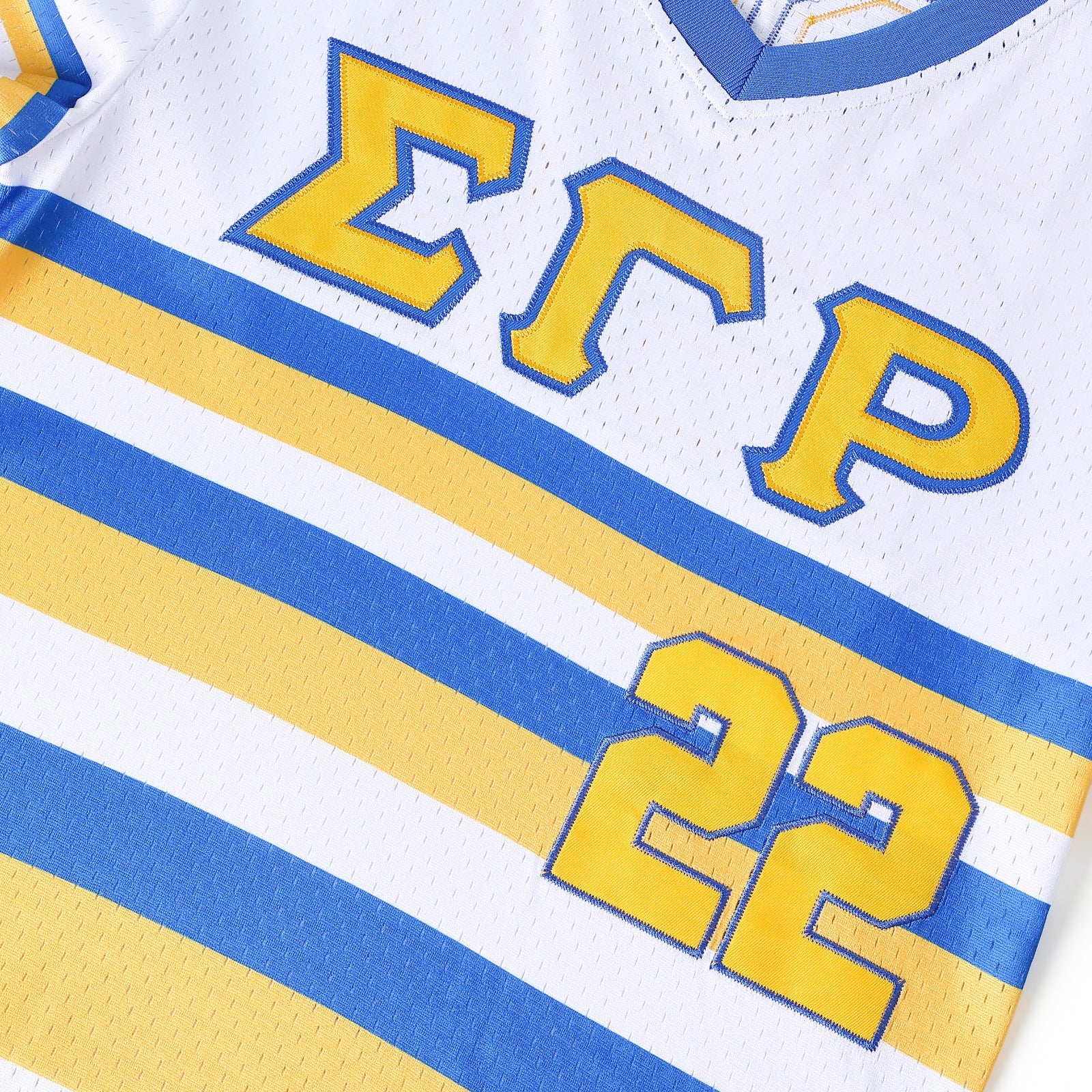 SGRHO White Pullover Baseball Jersey