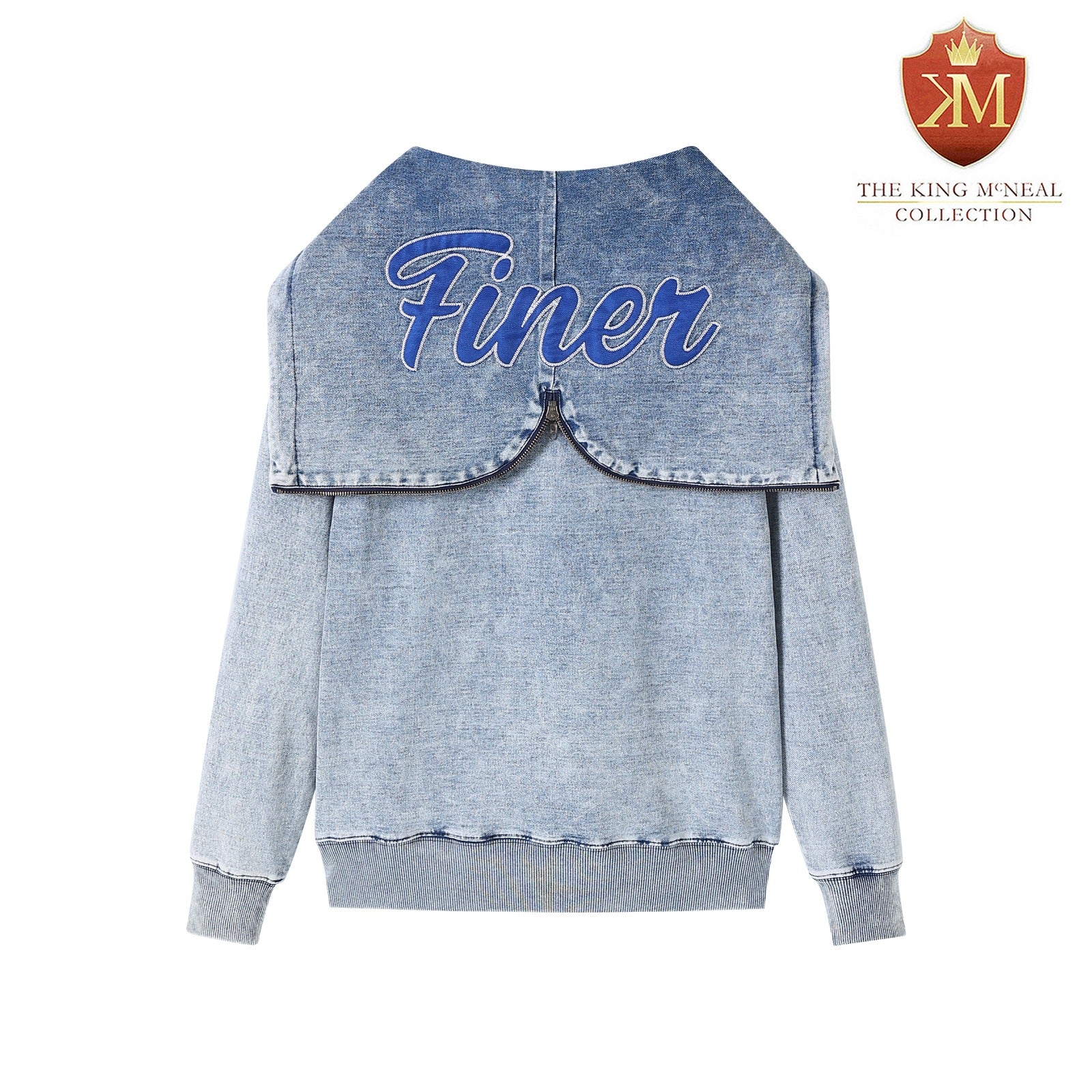 Zeta Blue Denim Prep Unisex Hoodie