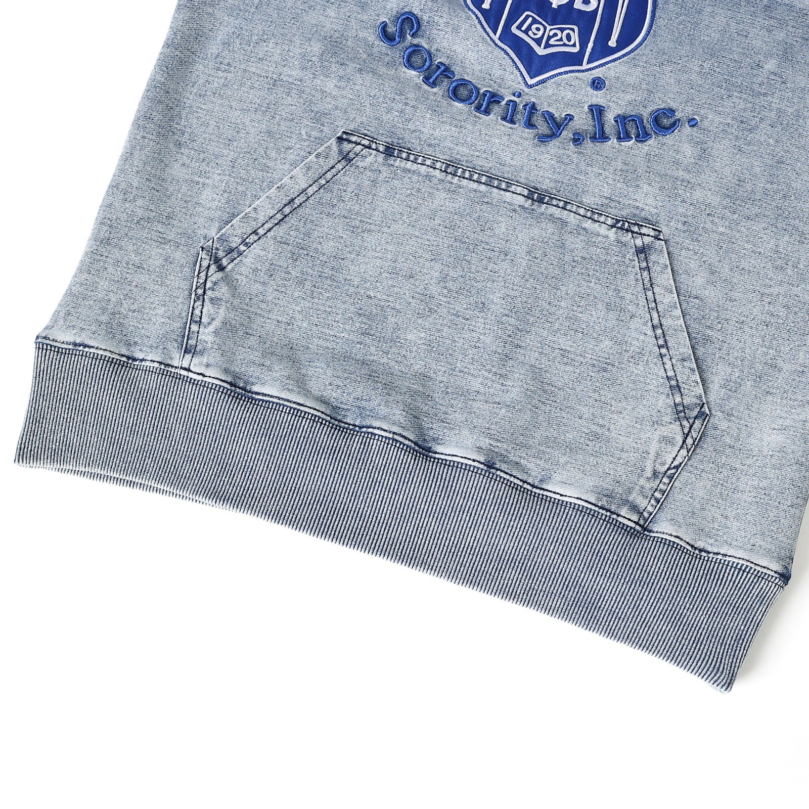 Zeta Blue Denim Prep Unisex Hoodie