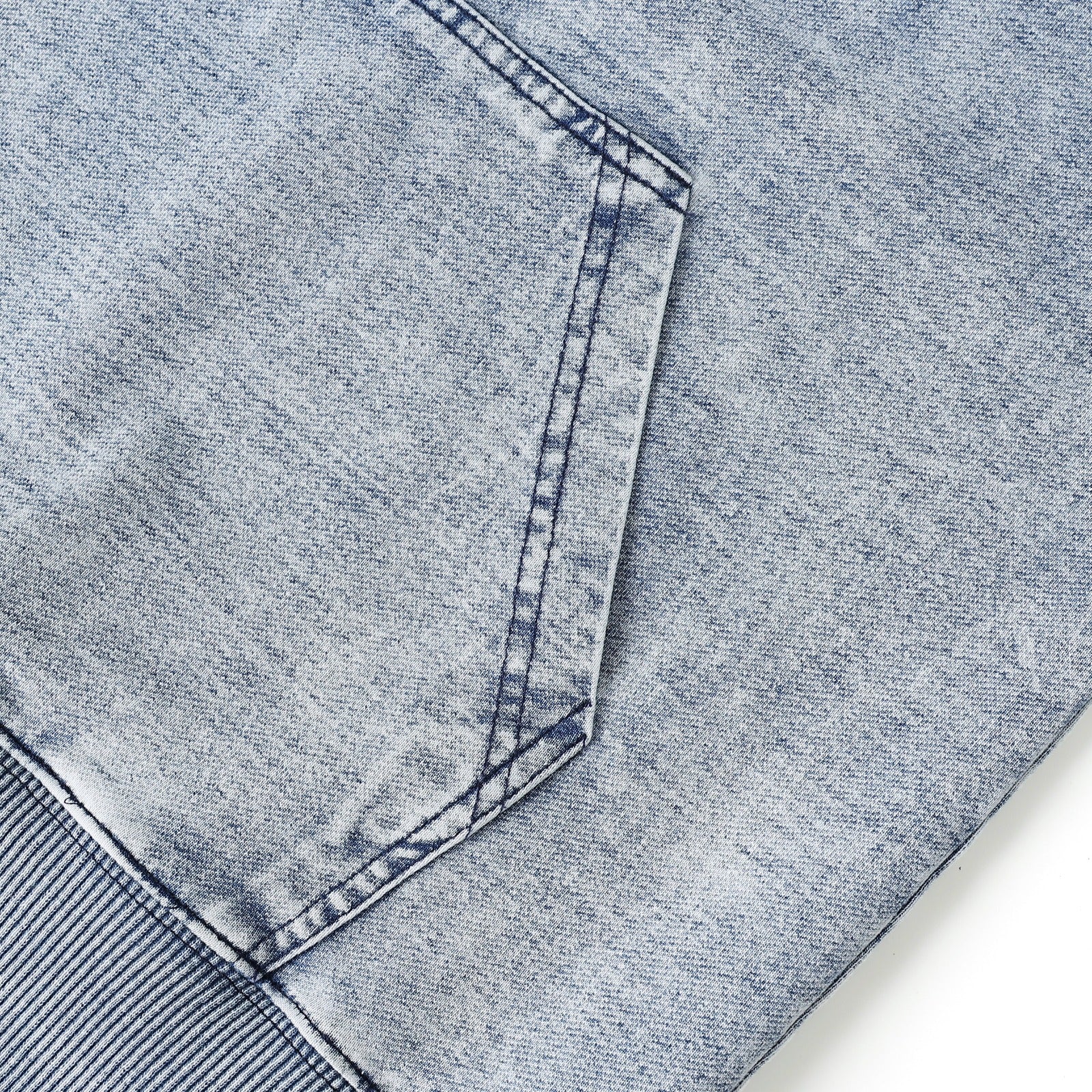 Zeta Blue Denim Prep Unisex Hoodie