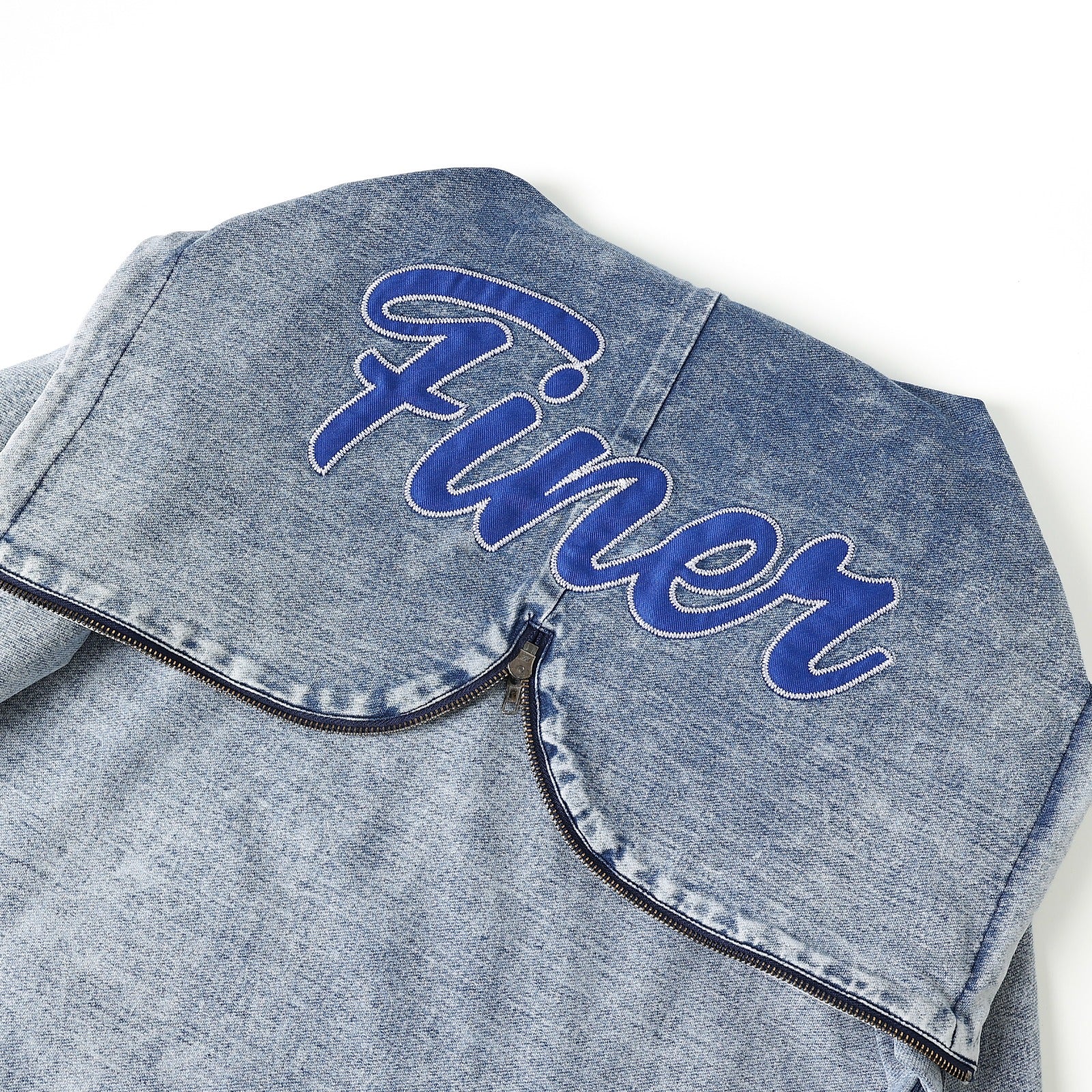 Zeta Blue Denim Prep Unisex Hoodie