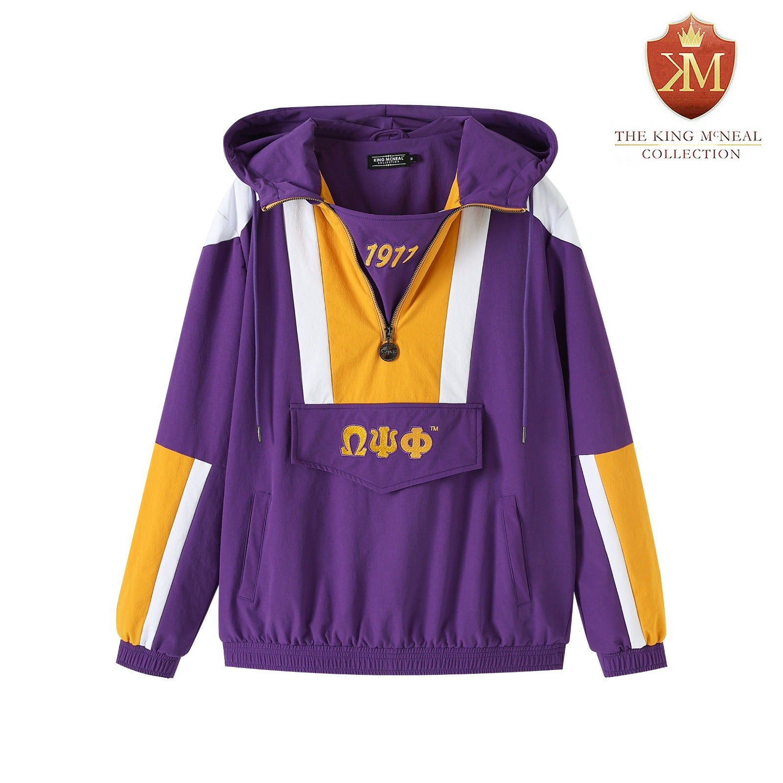 Omega Purple Windbreaker Tech Pullover