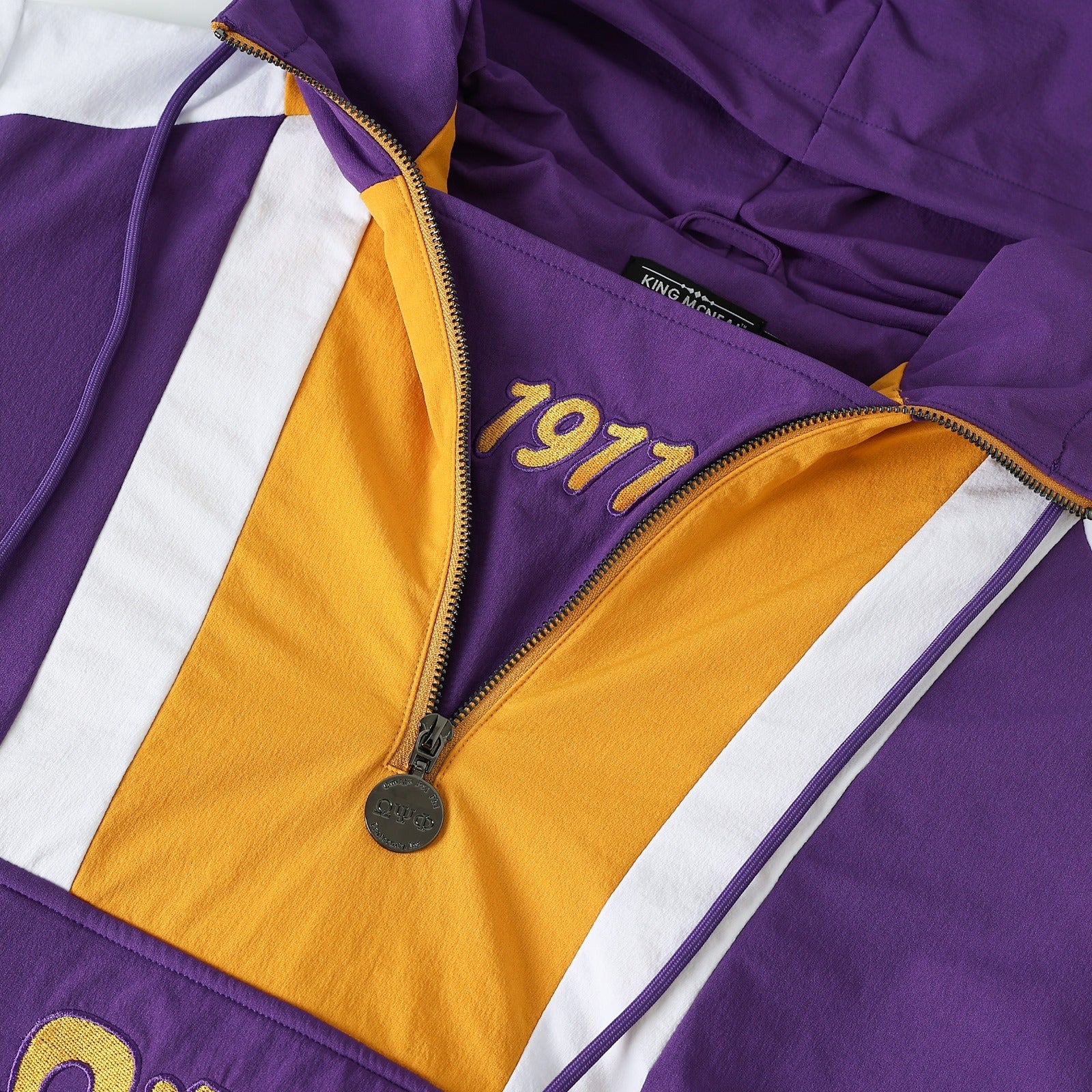 Omega Purple Windbreaker Tech Pullover